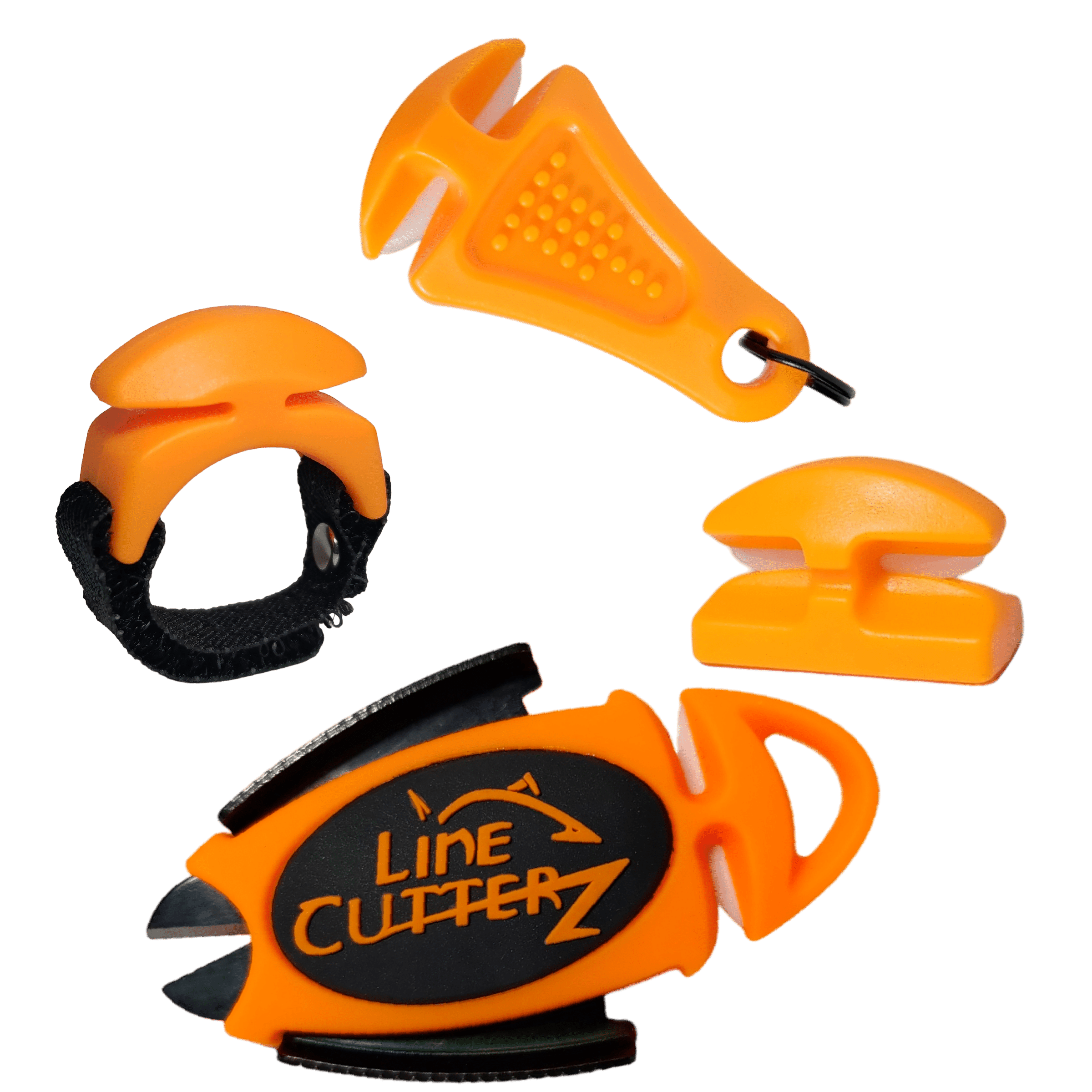 QUADRUPLE PLAY Fishing Line Cutter Multi Pack - 4 Pack Durable Stainless Steel Fishing Line Cutters for Saltwater & Freshwater Fishing - Perfect for Boat, Pier, and Shore Fishing