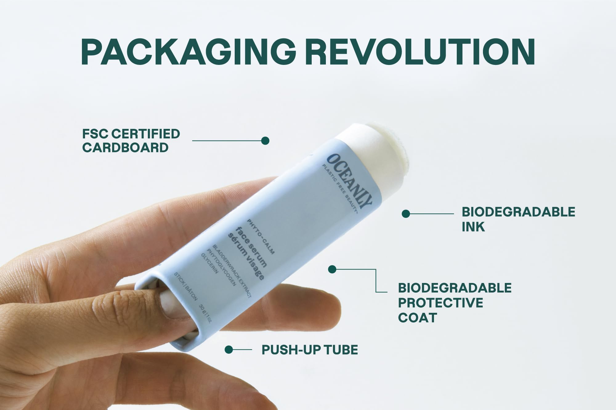 ATTITUDE Oceanly Face Cream & Serum Stick Bundle – EWG Verified, Plastic-Free, Vegan & Cruelty-Free Skincare with Plant & Mineral Ingredients | PHYTO AGE, Unscented, 1 oz | Perfect for Daily Hydration & Anti-Aging Routine