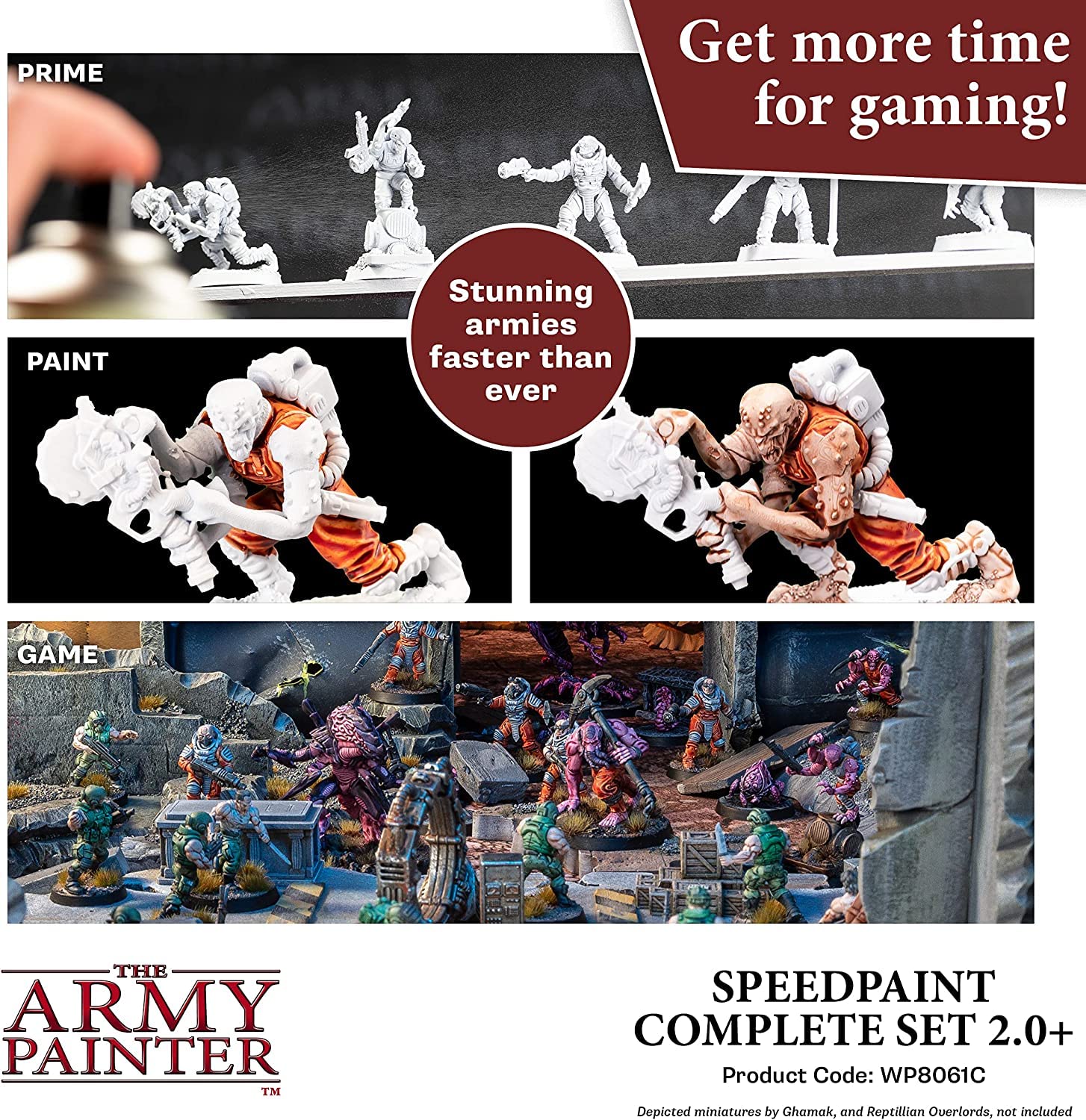 The Army Painter Speedpaint Complete Set 2.0 - 90 Bottles (18ml Each) with Mixing Balls | Includes 3 Paint Brushes, Metallic Paints & Medium | Miniature Model Painting Kit for Warhammer, D&D, and Tabletop Gaming