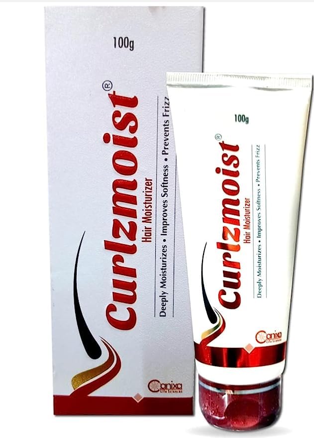 Curlzmoist Hair Moisturizer for Curly & Dry Hair - 100g Deep Hydrating Treatment - Perfect for Daily Curl Care & Frizz Control at Home or Salon