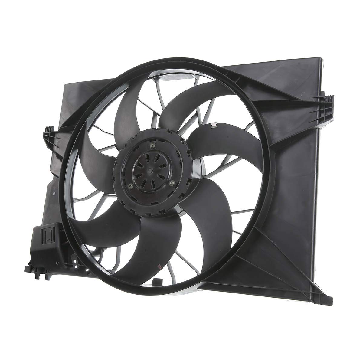 Premium Engine Radiator Cooling Fan Assembly for Mercedes-Benz C216 CL550 2007-2010 Coupe & W221 S350/S400/S450/S550 Sedan - Replacement Part #2219066500, 221906650028 - Perfect for Engine Cooling System Repair & Maintenance