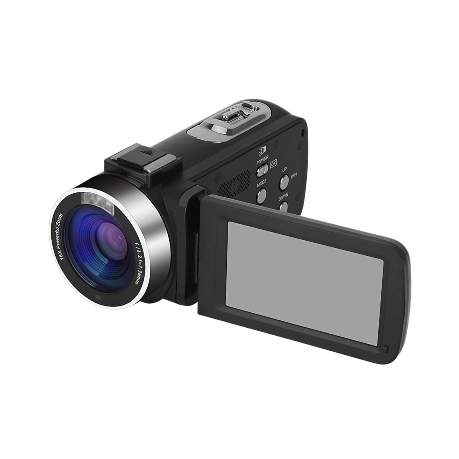 4K 18X Zoom Vlogging Camera with Rotatable Touch Screen - 48MP Digital Camcorder for YouTube, Travel & Time-Lapse Photography (No SD Card Included) - Perfect for Vloggers, Travelers & Content Creators