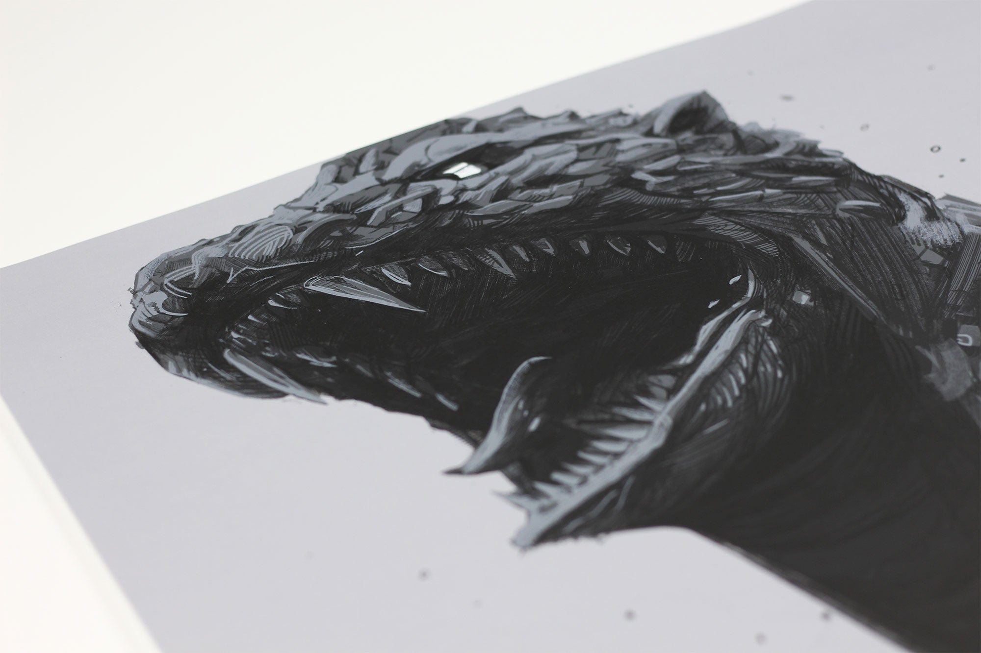 Godzilla Screenprinted Poster - High Quality Movie Wall Art Decor for Home, Office & Gifts - Perfect for Fans & Collectors
