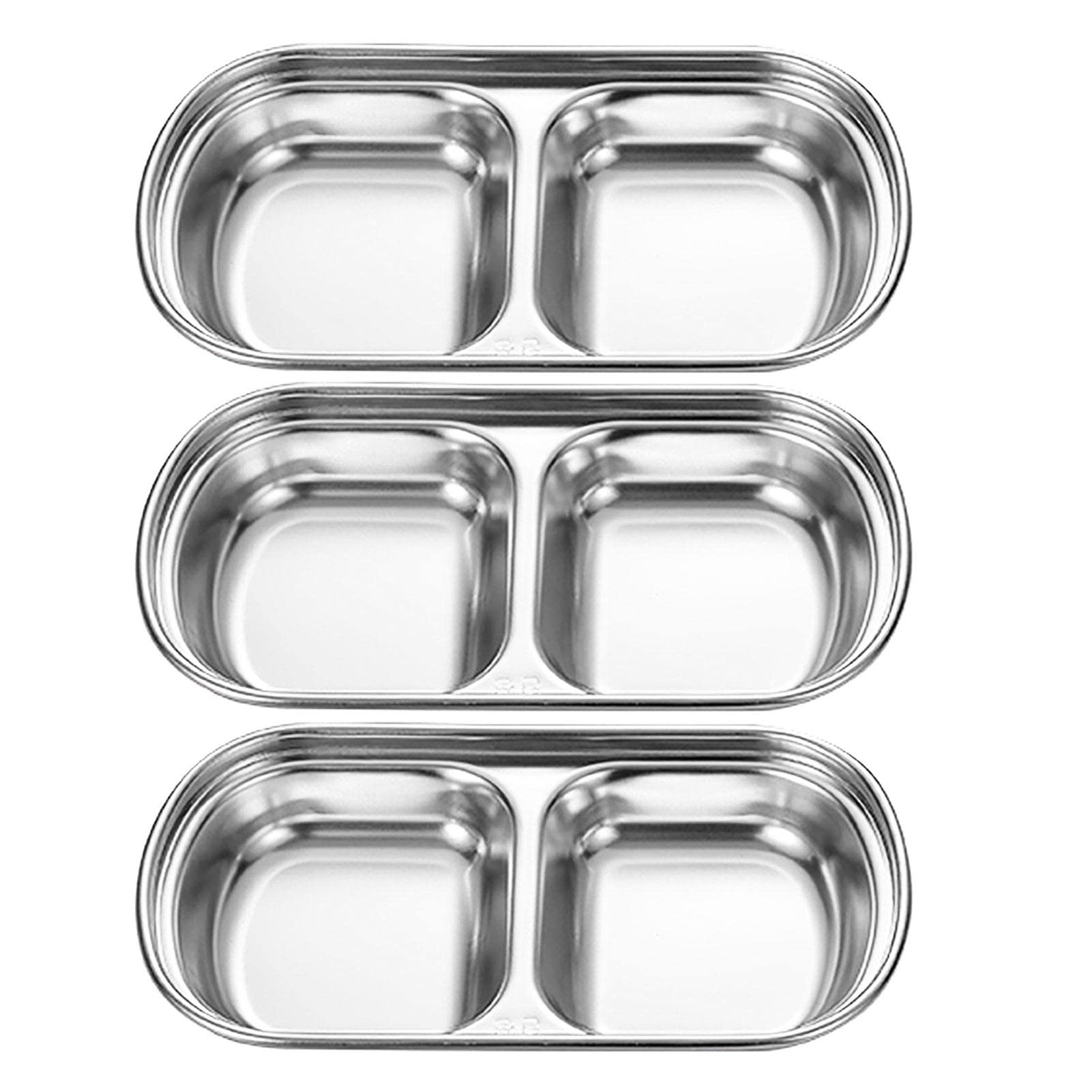 4PCS Stainless Steel Square Sauce Cups - Stackable Dip Bowls for Sushi, Appetizers & Seasoning | Perfect for Parties, BBQs & Dining