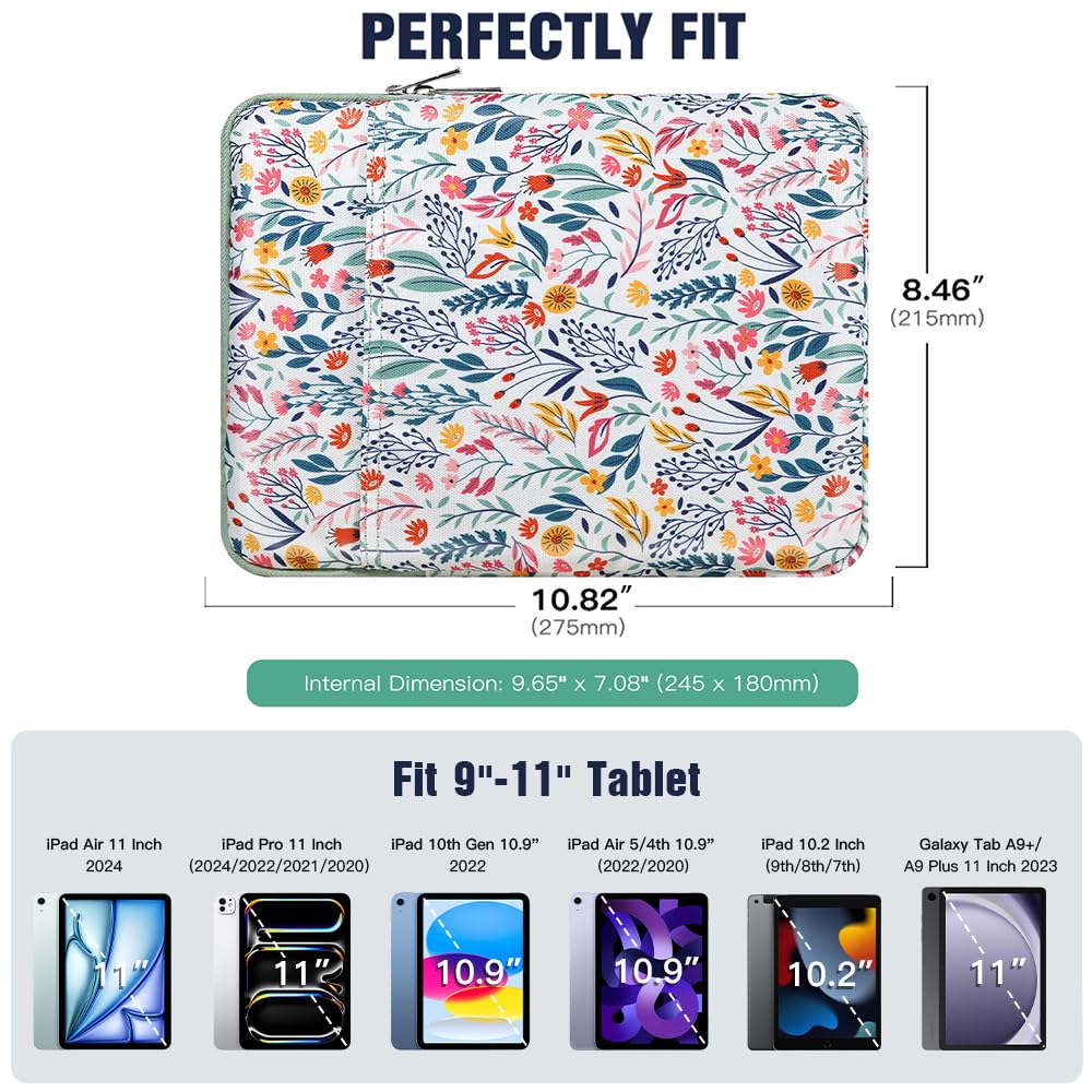 TiMOVO 9-11 Inch Tablet Case with Handle - Universal Fit for iPad Air 11 (2024), iPad Pro 11 (2024), iPad 10.2 (2019-2021), iPad 10th Gen (2022), iPad Air 5/4 10.9