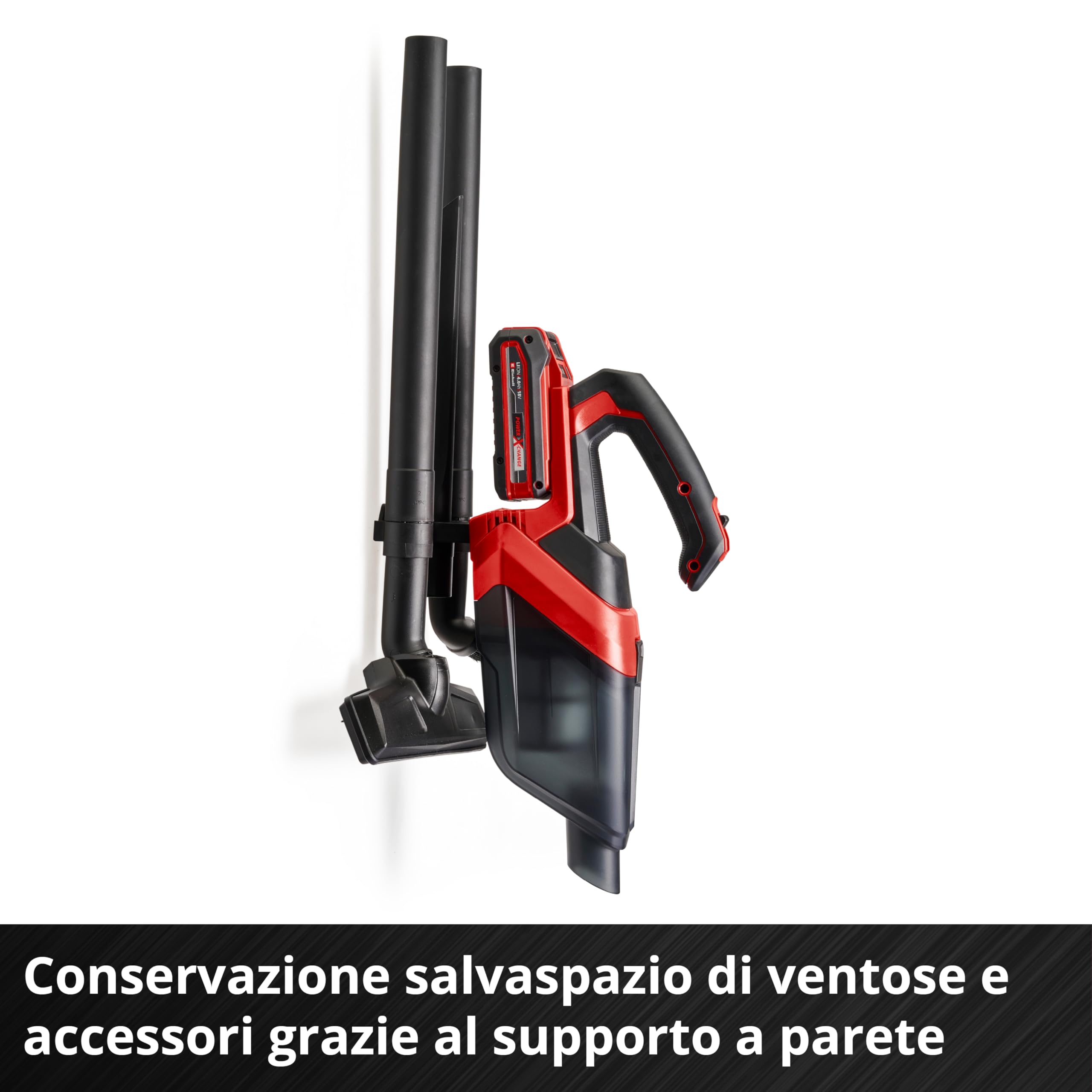 Einhell Te-HV 18/06 Li-Solo 2347190 Cordless Vacuum Cleaner - 18V Battery Powered, Lightweight & Portable, Red | Perfect for Home, Car, Workshop & Quick Cleanups