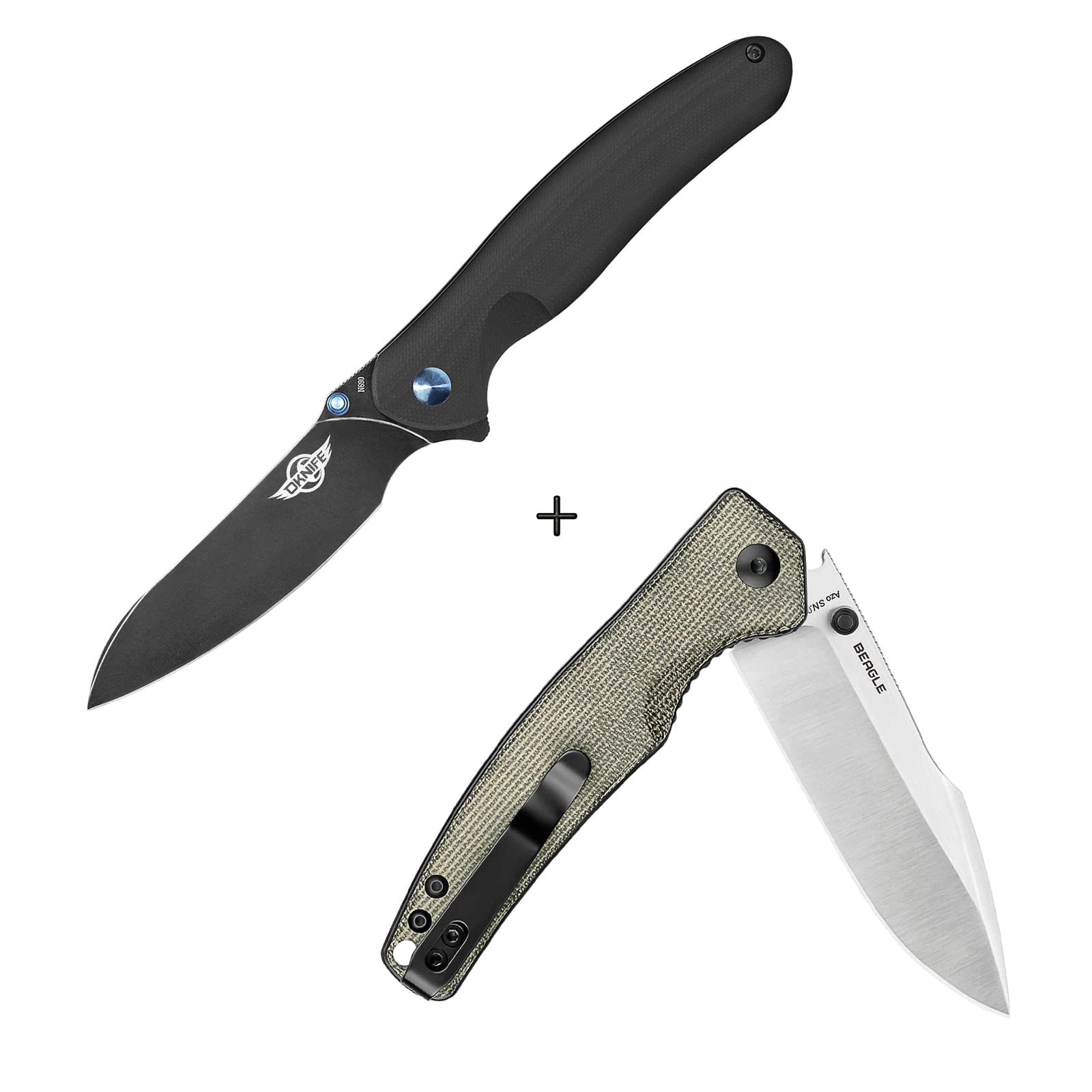 OKNIFE Drever & Beagle Folding Pocket Knife - EDC Knife for Everyday Carry, Outdoor Camping, Hiking & Survival Gear | High-Quality Stainless Steel Blade with Ergonomic Handle