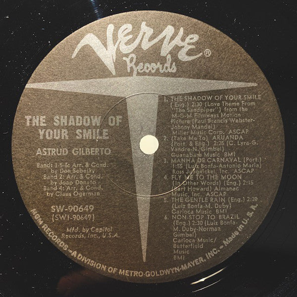 Astrud Gilberto - The Shadow Of Your Smile LP Vinyl Album (VG+ Condition, Club Edition) | Perfect for Jazz Lovers & Vinyl Collectors, Ideal for Relaxing Evenings & Music Enthusiasts