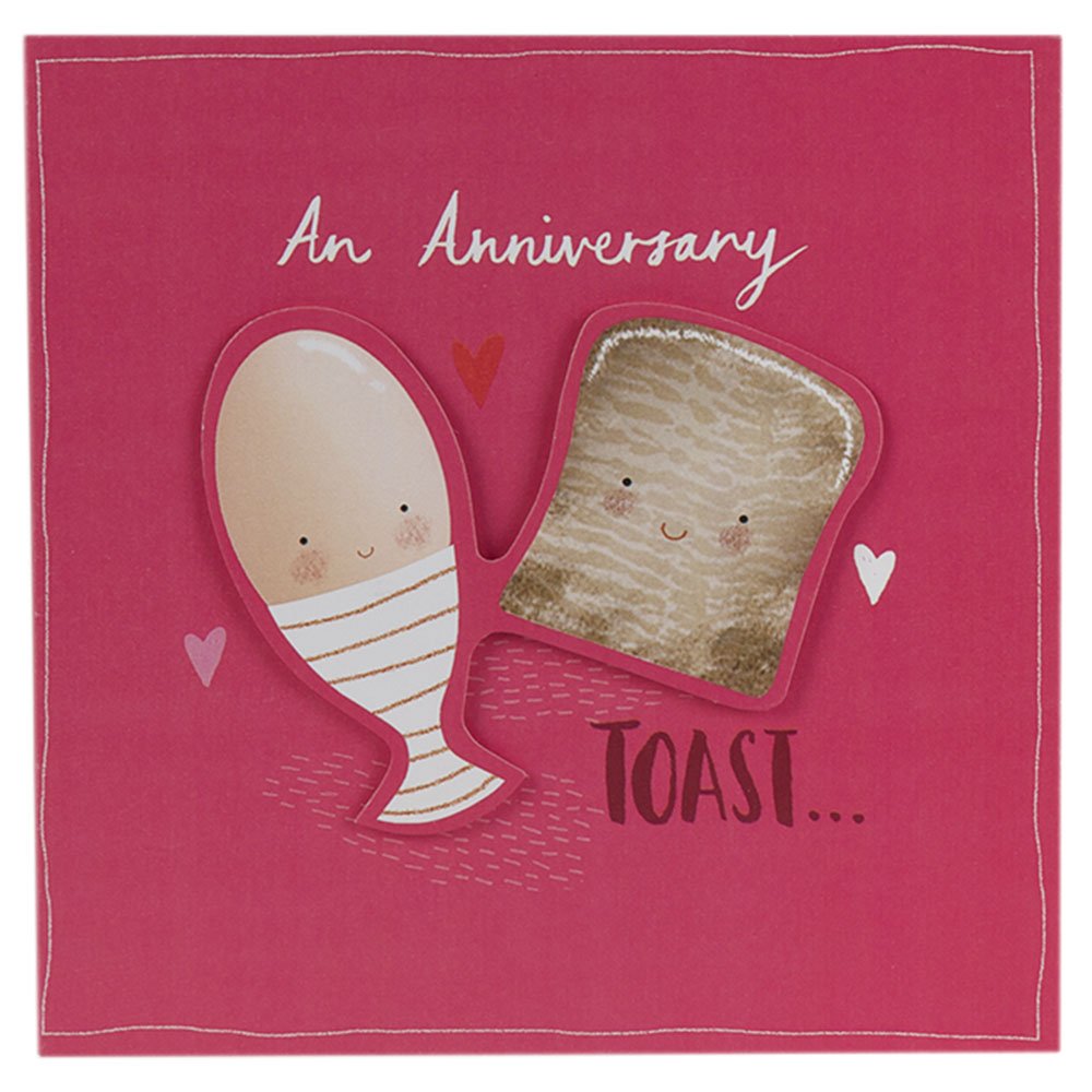 Hallmark 'Egg-Cellent Couple' Anniversary Card - Medium Square Greeting Card for Couples | Perfect for Anniversaries, Weddings & Romantic Occasions