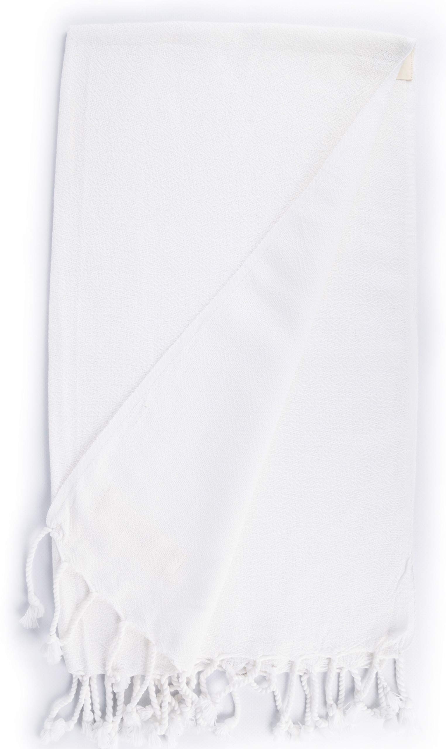 Bersuse 100% Cotton Turkish Bath Towels - Ultra Absorbent, Soft & Quick-Drying Hand Towels for Bathroom, Kitchen, Hair & Face - 23x43 Inches White (Set of 12) - Perfect for Spa, Gym, Beach & Home Use