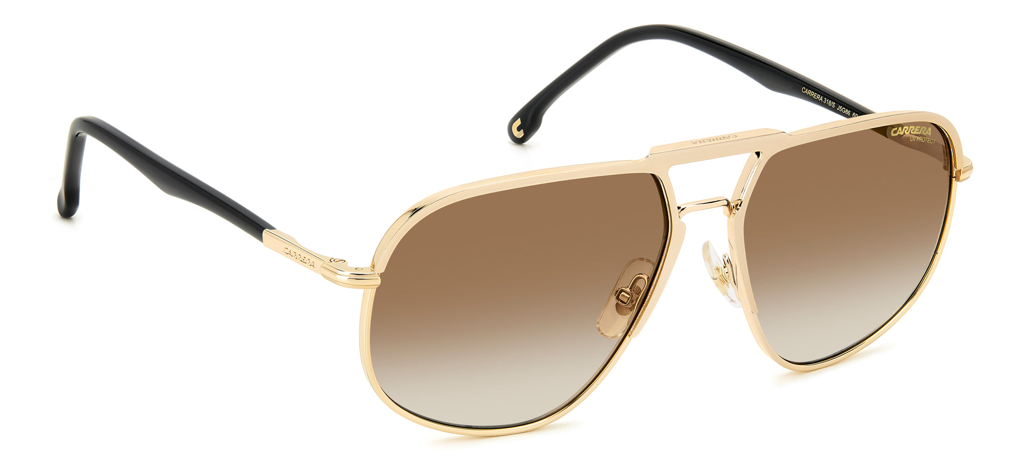 Carrera 318 S Sunglasses - Polarized UV Protection Aviator Style for Men & Women - Perfect for Driving, Outdoor Sports & Summer Fashion