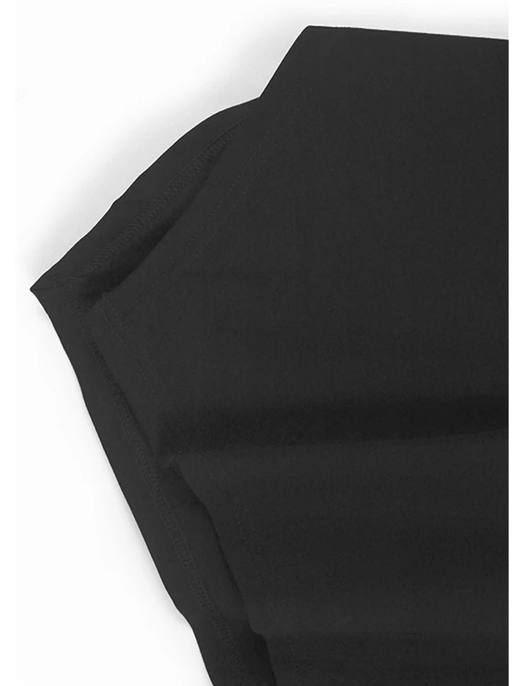 Black Dot Print T-Shirt & Hollow Out Skirt 2-Piece Set - Women's Round Neck Short Sleeve Outfit for Spring Summer 2025 | Casual Wear, Date Night, Office Chic