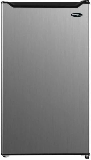 Danby DCR033B2SLM Diplomat 3.3 Cu. Ft. Stainless Steel Compact Refrigerator - Mini Fridge for Dorm, Office, Bedroom & Small Spaces - Energy Efficient & Quiet Cooling