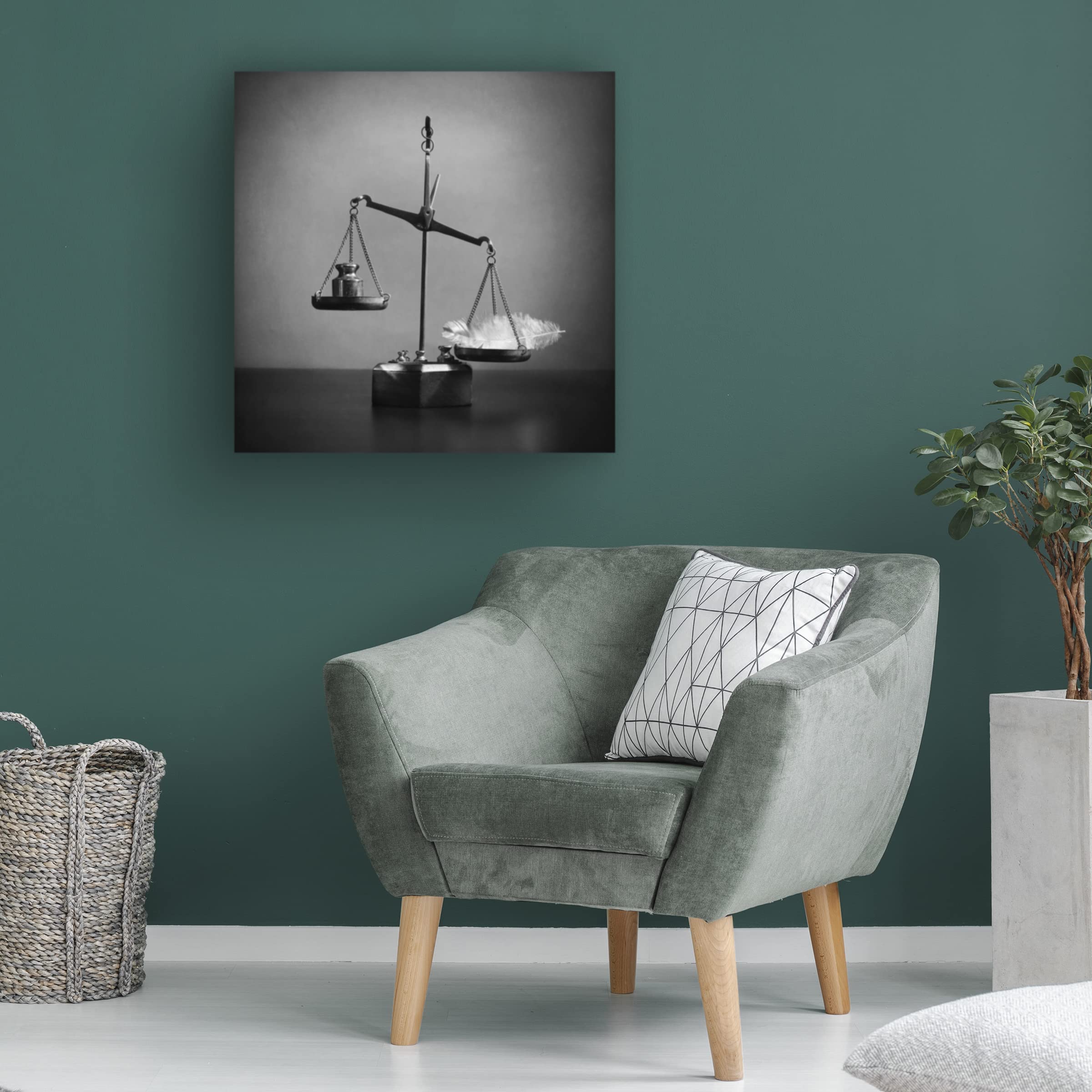 Victoria Ivanova 'What Weights Less' Canvas Wall Art Print - Modern Abstract Painting for Living Room, Bedroom & Office Decor | Trademark Fine Art Collection