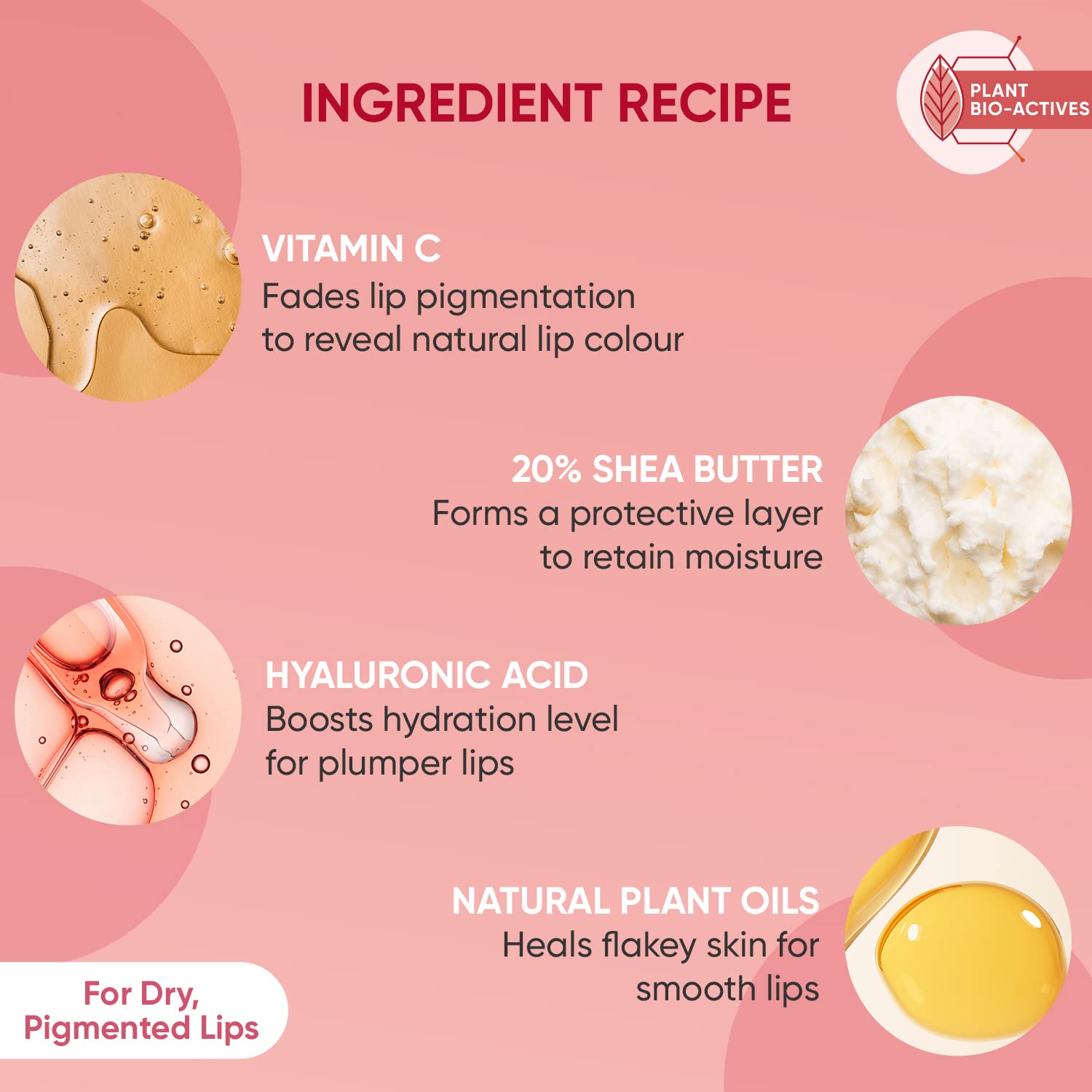 Dot&Key Lip Plumping Mask with Shea Butter & Vitamins - 15ml for Soft, Smooth Lips | Lingonberry | Night Care