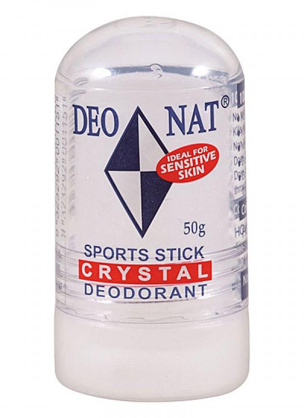 Deonat Crystal Deodorant Stick for Men & Women - Natural Aluminum-Free Sports Deodorant for Active Lifestyle, Gym & Outdoor Activities