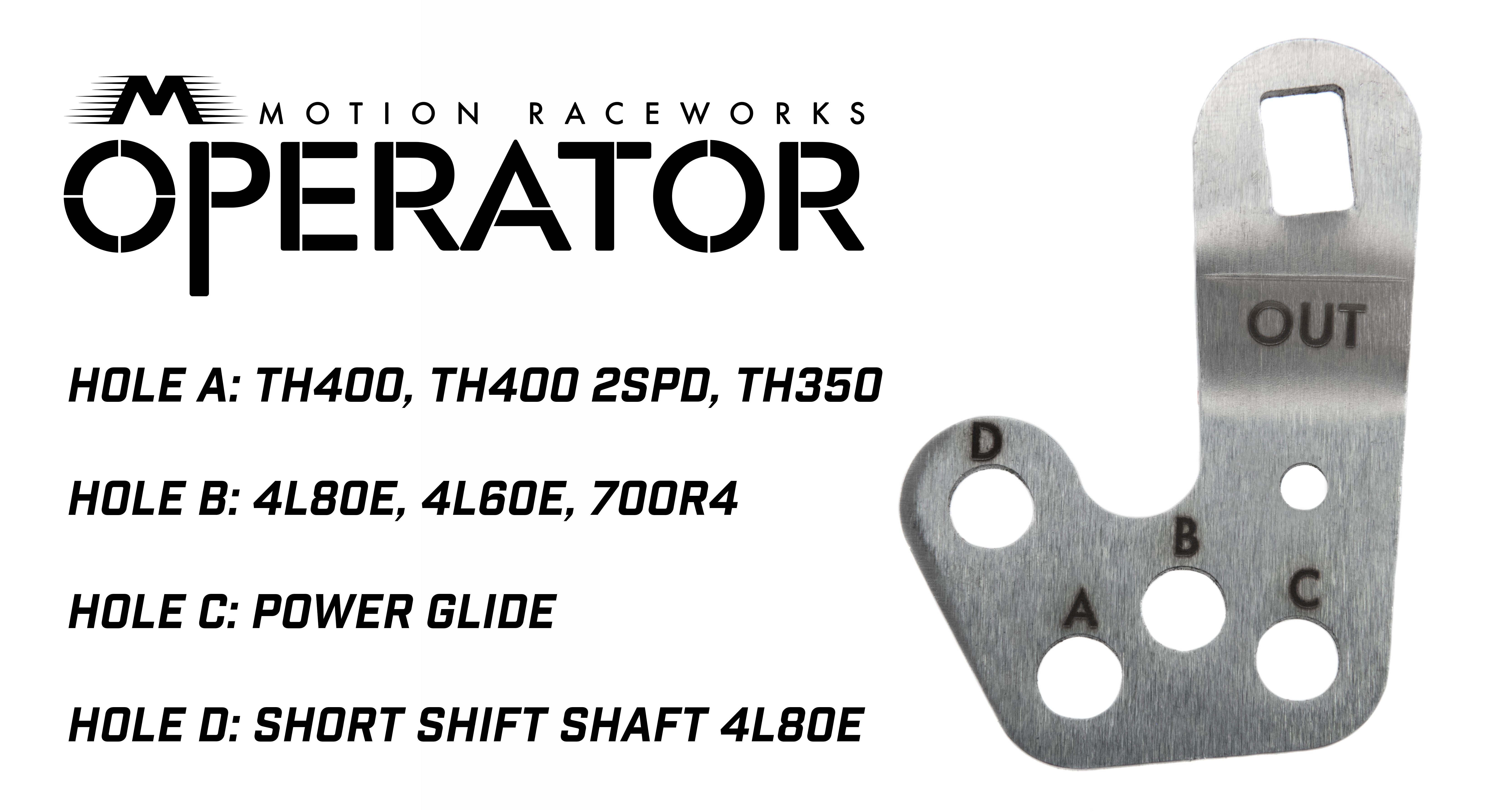 TH350 3-Speed Reverse Pattern Billet Shifter - Front Exit Design for High-Performance Racing & Off-Road Vehicles | Perfect for Drag Racing, Street Rods & Classic Car Upgrades