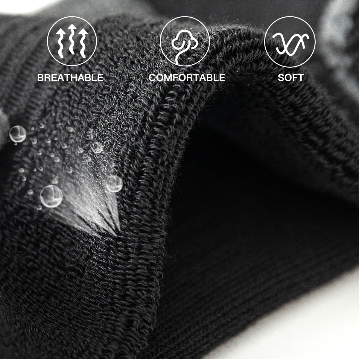 JOYNÉE 10 Pairs Men's Athletic Ankle Socks - Breathable Low Cut Running Socks for Men with Non-Slip Tabs - Perfect for Gym, Sports & Daily Wear