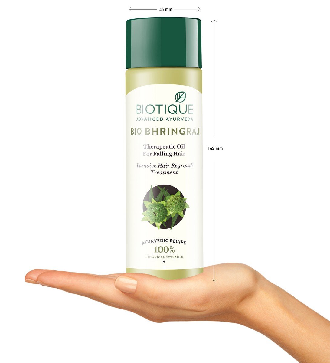 Biotique Therapeutic Oil for Hair & Skin Care - 200ml & 120ml Bottles - Natural Ayurvedic Treatment for Dryness, Dandruff & Scalp Health - Perfect for Daily Massage & Nighttime Hair Routine