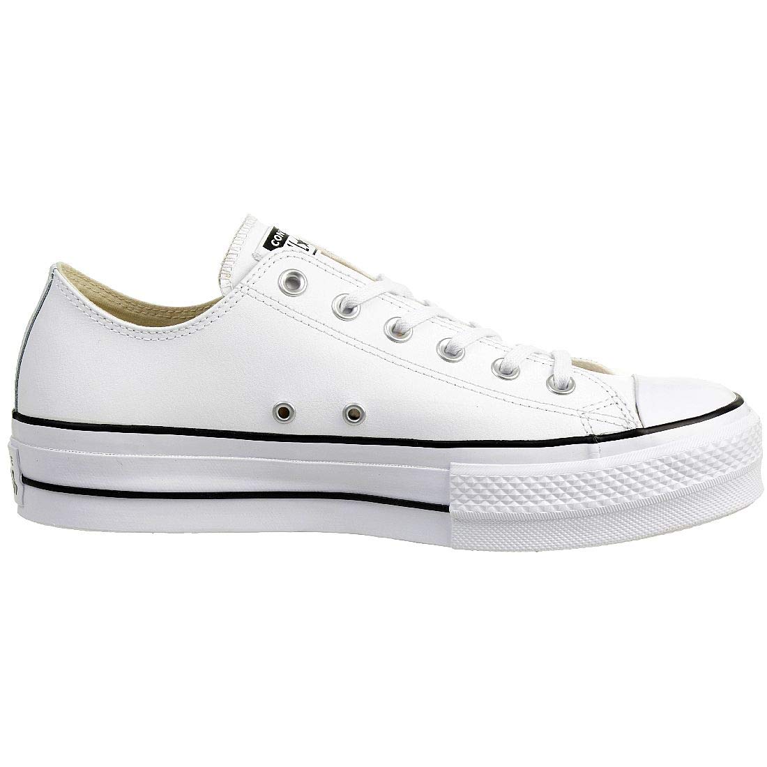 Converse Women's Chuck Taylor All Star Lift Clean Sneakers - White High Top Platform Shoes for Casual Wear & Street Style Fashion