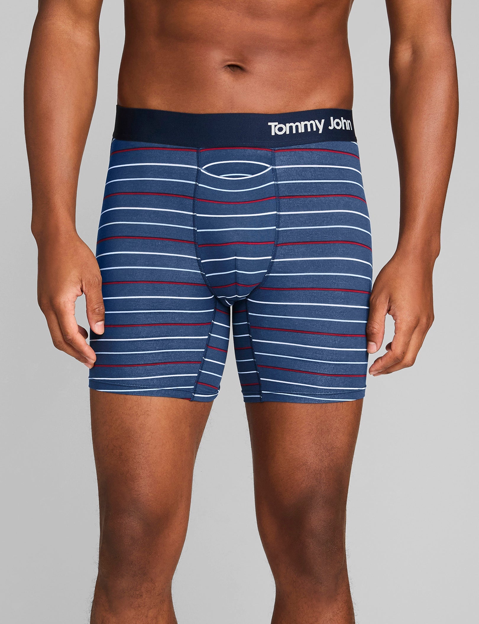 Cool Cotton Mid-Length Boxer Briefs for Men - 6 Pack | Soft, Breathable & Comfortable Underwear for Everyday Wear, Workout & Sleep