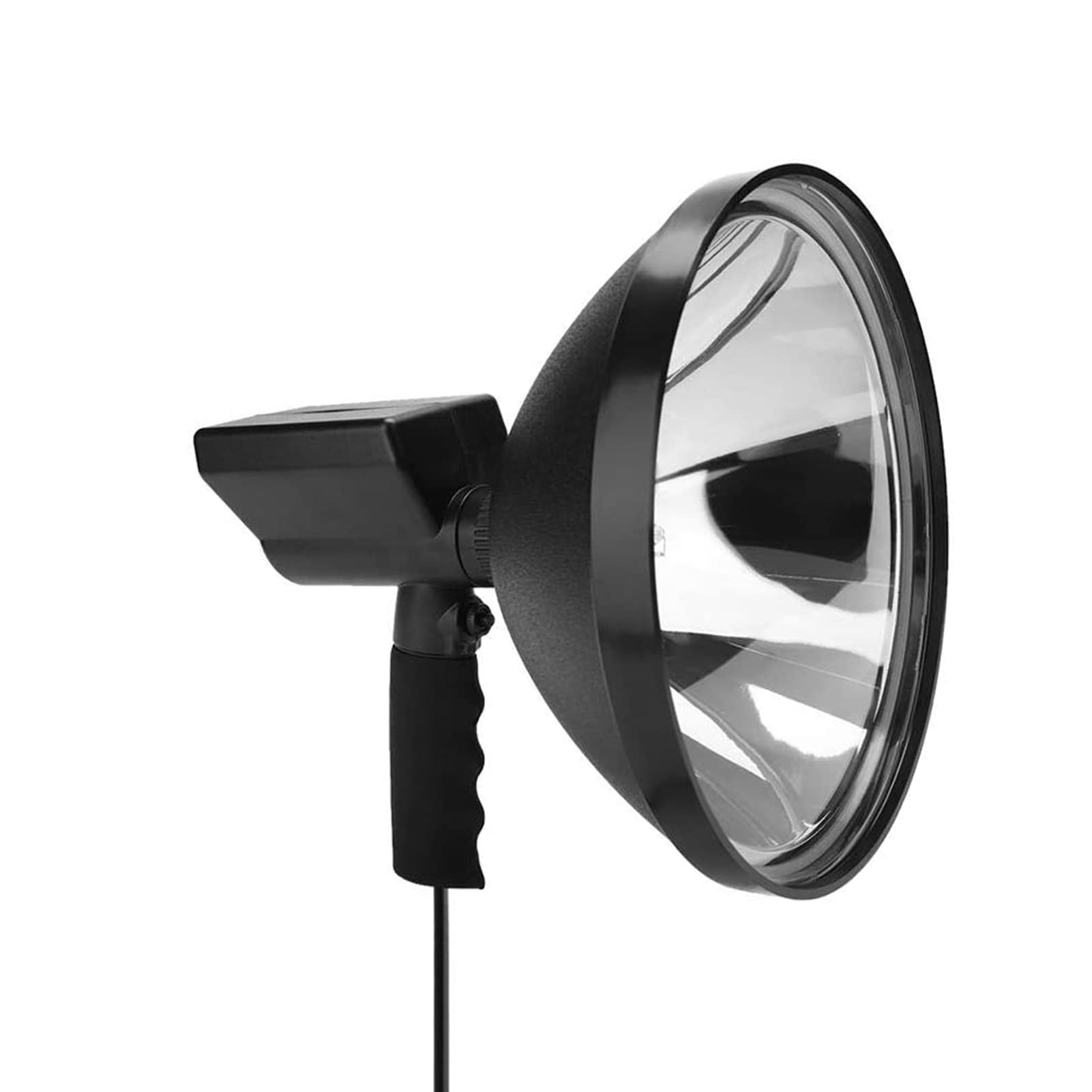 Garosa 100W HID Portable Xenon Spotlight - 12V DC Handheld Flashlight with Spot Beam for Hunting, Camping, Fishing & Boat Use - 9 Inch Durable Work Light for Outdoor & Indoor Activities (Black)