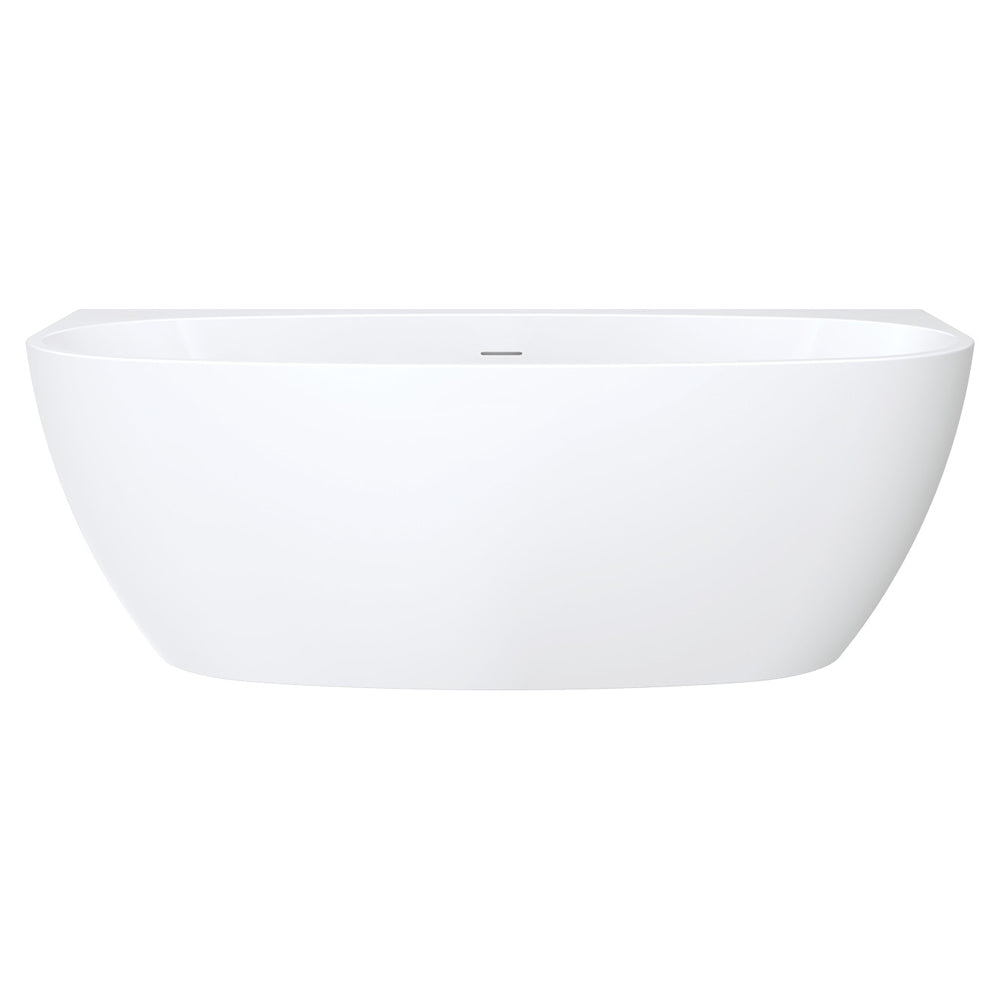 Fienza Keeto 1700mm Acrylic Back to Wall Bath - Gloss White | Modern Freestanding Bathtub for Luxury Bathrooms & Spa Retreats