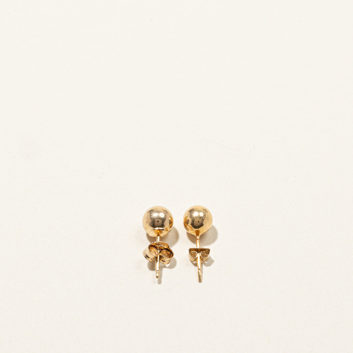 14K Gold Ball Stud Earrings for Women - Hypoallergenic Tiny Hoop Earrings for Daily Wear, Gift for Her, Perfect for Work, Party & Special Occasions