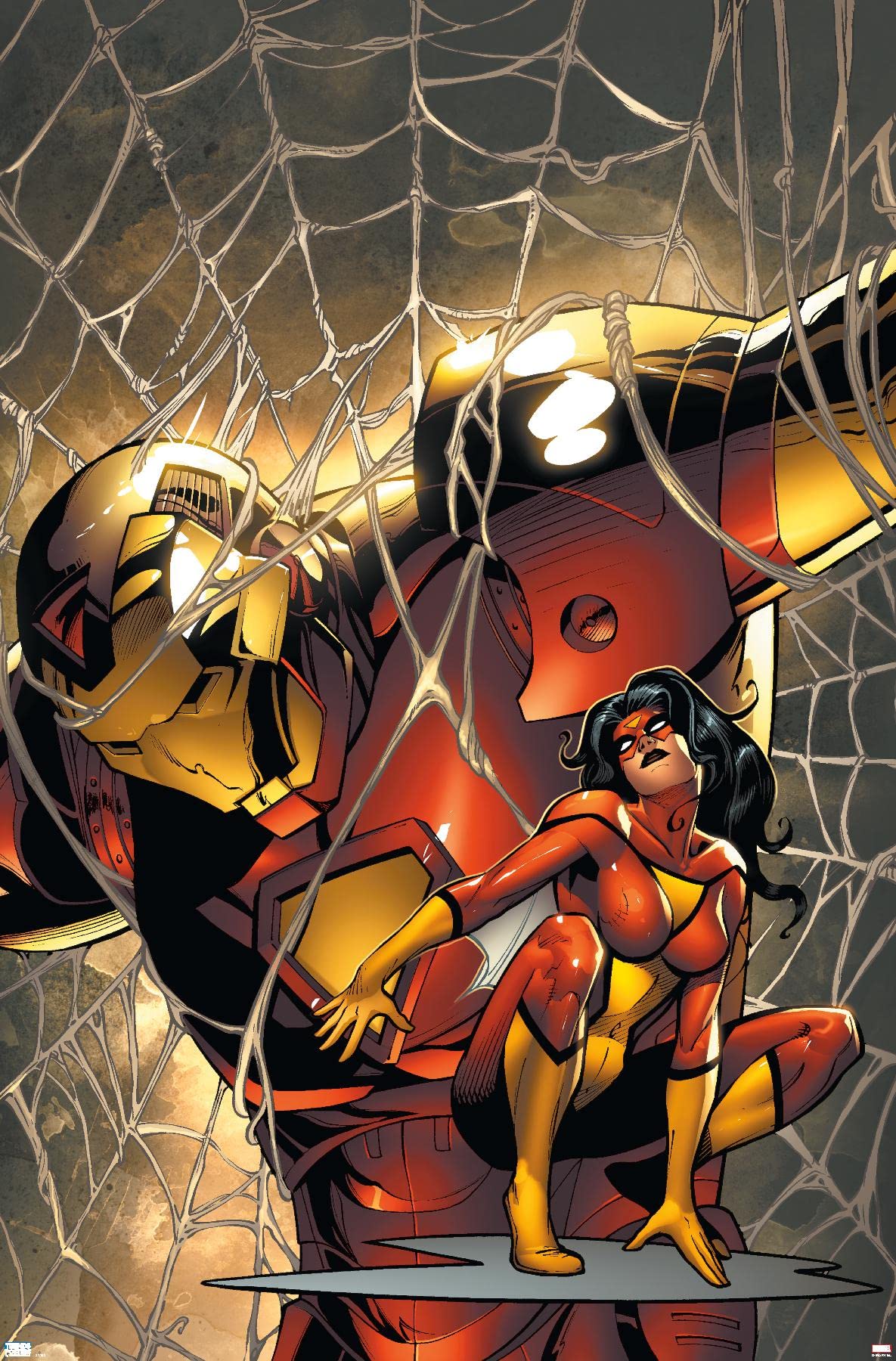 Marvel Comics Spider Woman & Iron Man #10 Wall Poster - 22.4