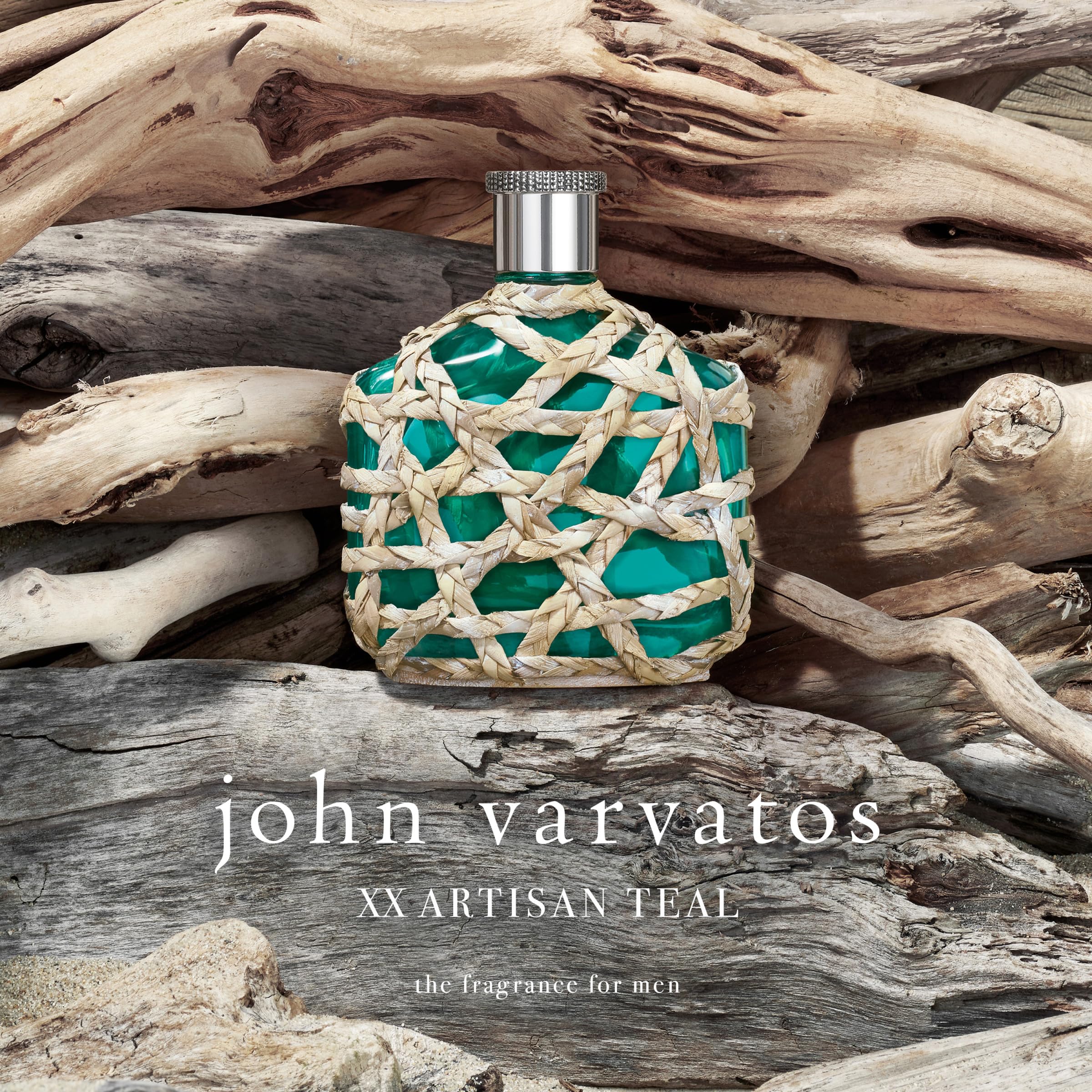 John Varvatos XX Artisan Teal Eau de Toilette for Men - Fresh Aquatic Cologne with Rosemary, Mineral Driftwood & Baie Rose Notes - Perfect for Daily Wear, Office & Evening Out