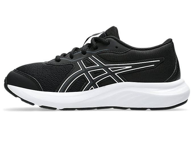 ASICS Kids' Contend 9 GS Black/White Running Shoes - Lightweight Athletic Sneakers for Boys & Girls - Perfect for School, Sports & Daily Activities