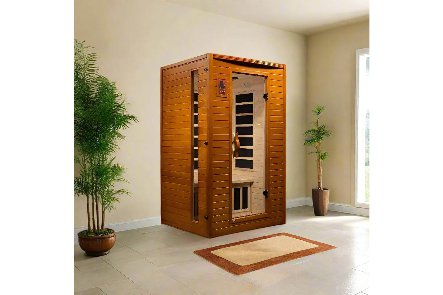 Dynamic Saunas Versailles Edition 2-Person Low EMF Far Infrared Sauna for Home Relaxation & Detox - Perfect for Couples Spa Therapy & Wellness Retreats