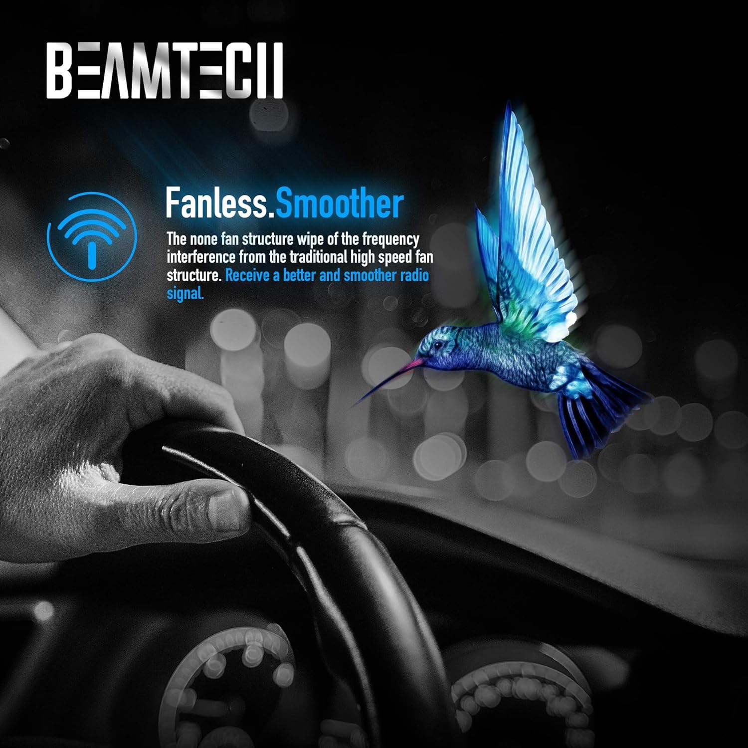 BEAMTECH H7 LED Bulbs - 6500K Cool White Fog Lights, Plug and Play Direct Replacement, 1:1 Size Fit, Pack of 2 - Perfect for Car Headlight Upgrades & Night Driving Visibility