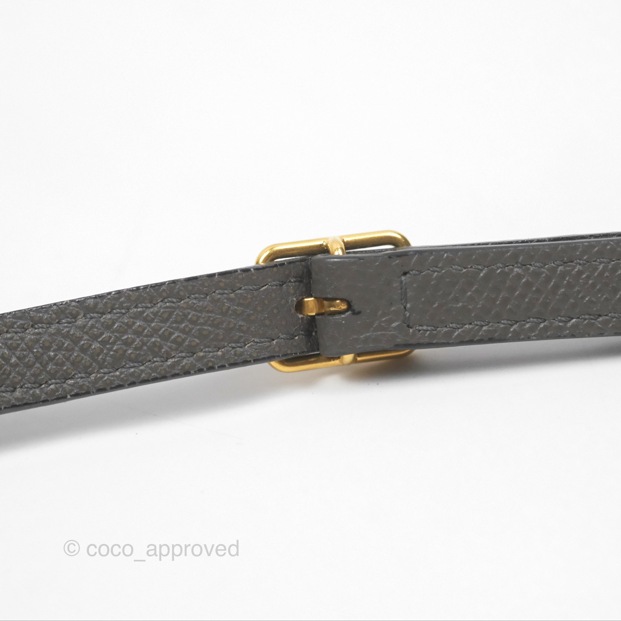 Celine Pico Belt Bag in Grey Grained Calfskin with Gold Hardware - Luxury Crossbody Bag for Women, Perfect for Everyday Use & Special Occasions