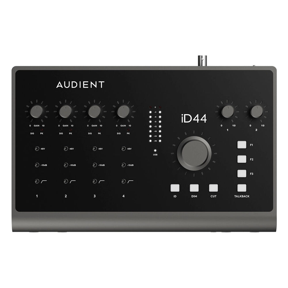 Audient ID44 MkII 20x24 USB Audio Interface - Professional Desktop Recording Studio for Home & Podcasting