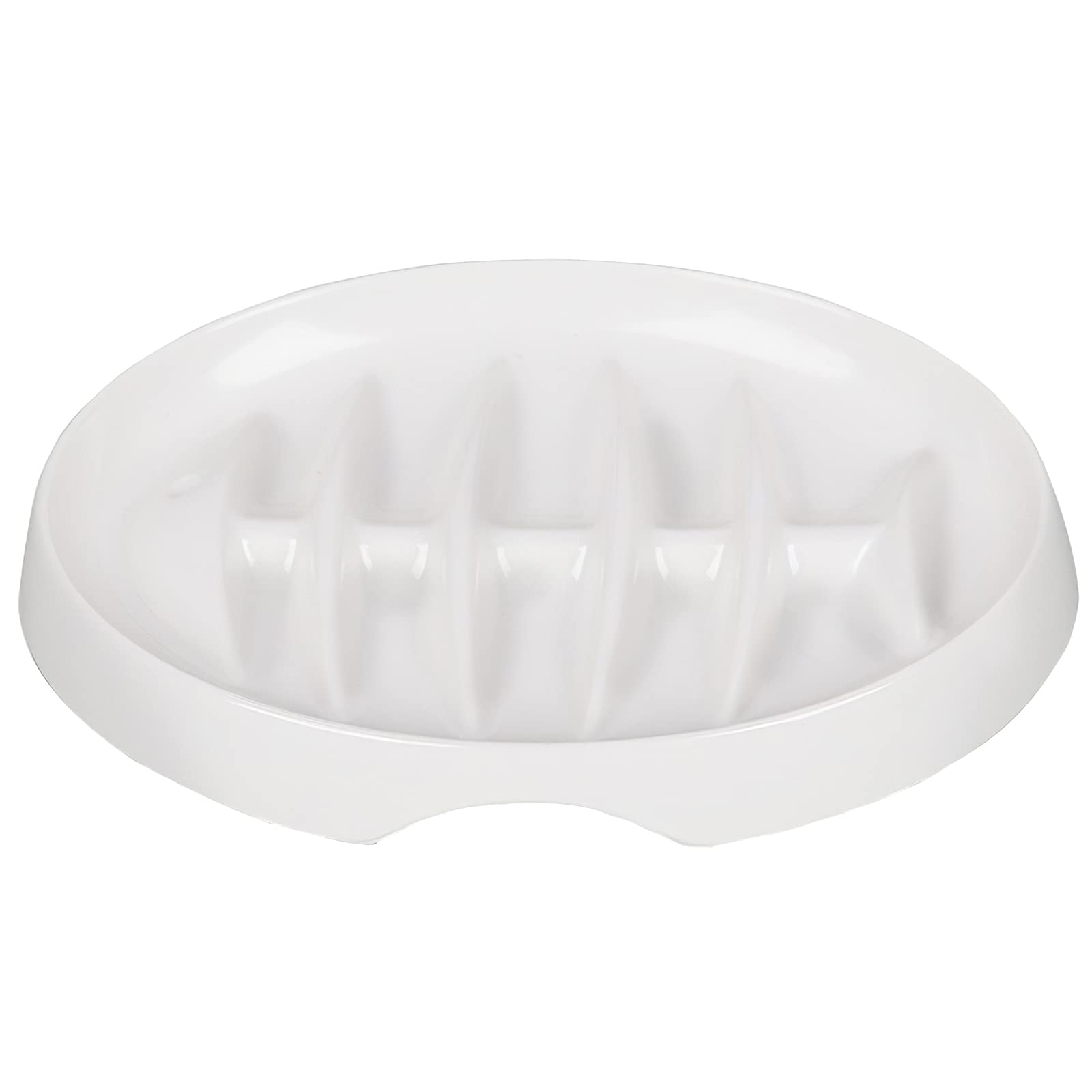 Slow Feeding Pet Bowl for Dogs & Cats - Anti-Choking Fishbone Design Dog Bowl with Smooth Edges - Large Pet Slow Feeder Tray for Home & Travel - Perfect for Fast Eaters & Digestive Health