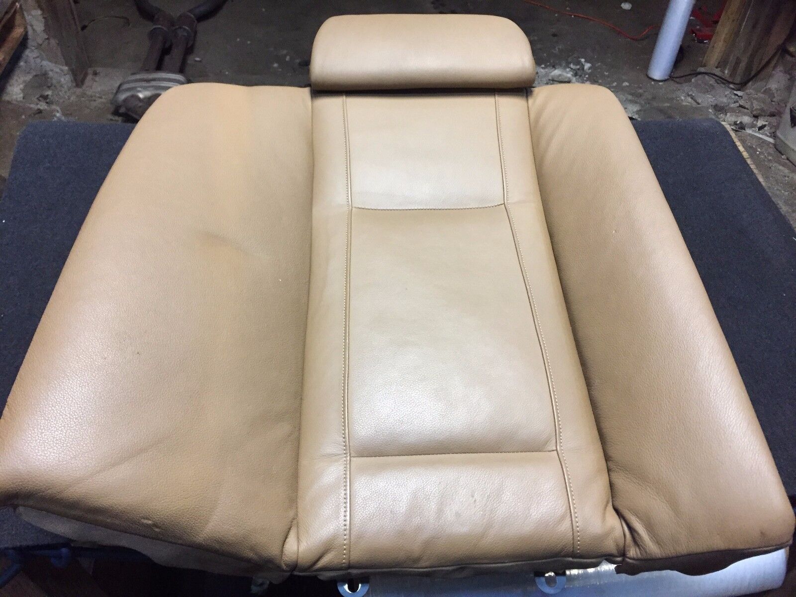 2002 2003 2004 2005 BMW 745i E65 Genuine OEM Right Rear Upper Leather Seat - Perfect Replacement for Worn Car Seats & Luxury Interior Upgrades