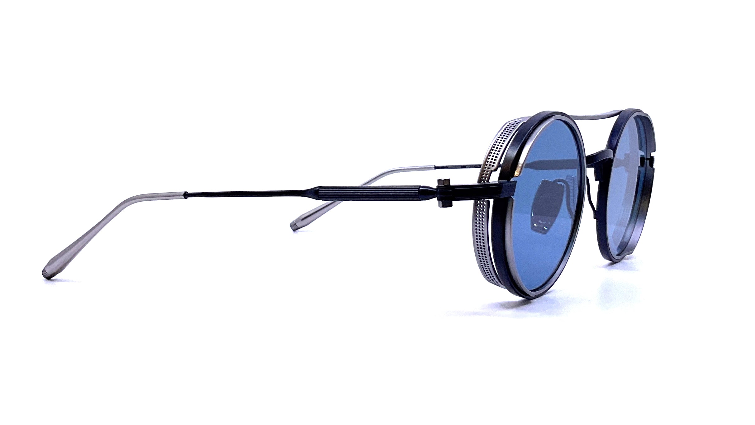 Akoni Eris Mykonos Limited Edition Sunglasses - Matte Navy Blue & Black Palladium Frame - UV Protection for Men & Women - Perfect for Beach, Driving & Outdoor Activities