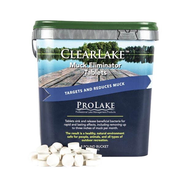 ClearLake Muck Eliminator Tablets - Pond & Lake Cleaner for Algae Control, Water Clarifier - Safe for Fish & Plants | Perfect for Backyard Ponds, Lakes & Water Gardens