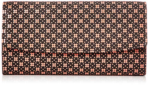 Black Deerskin x Pink Lacquer Flower Plaid Pattern 2310-51-162