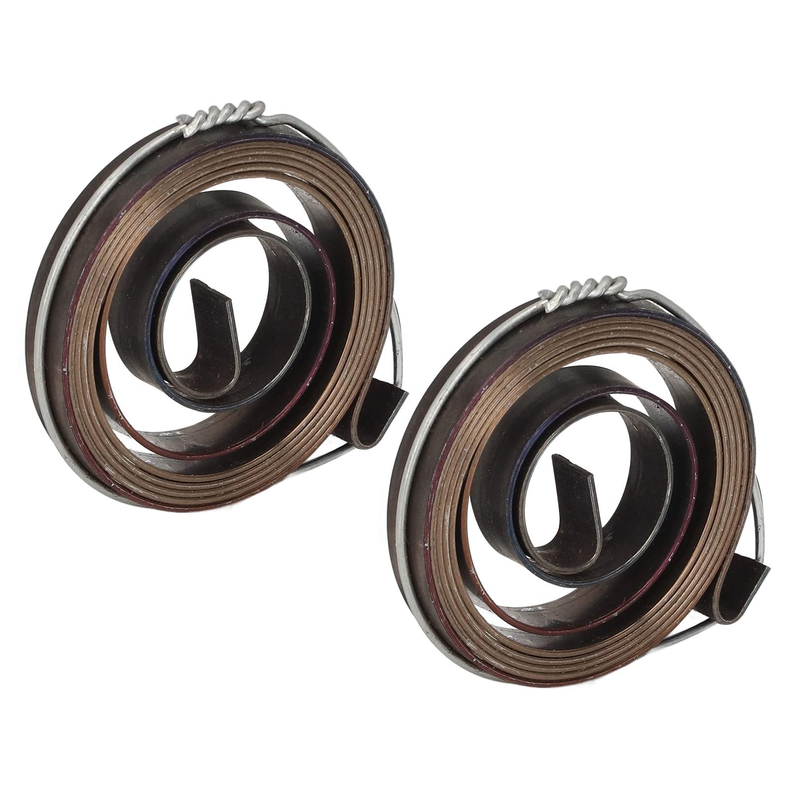 2Pc Drill Press Spring Set - High-Quality Quill Feed Return Coil Spring Assembly with Durable Spring Steel & Chemical Blackening Finish for Woodworking, Metalworking, and DIY Projects