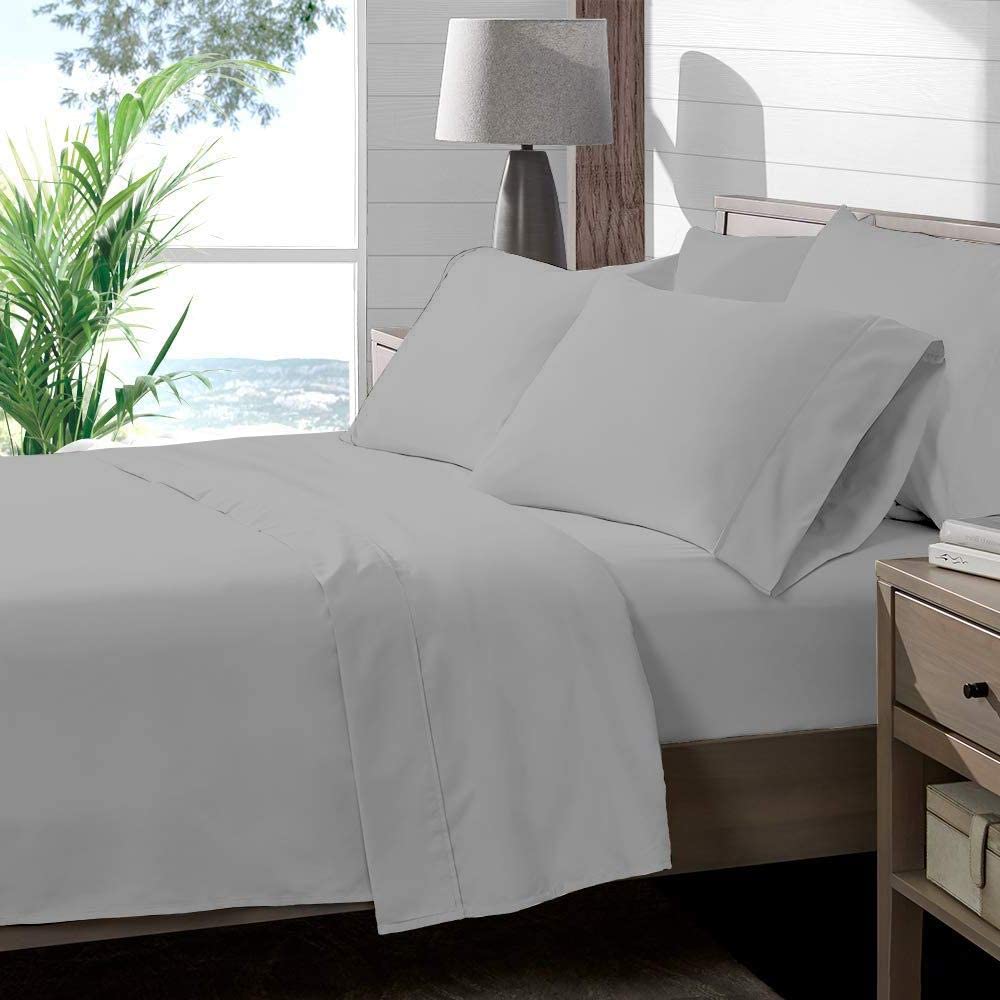 Wayfair 4-Piece Queen Size Sheet Set - 100% Egyptian Cotton 600-Thread-Count Cooling Bed Sheets (60