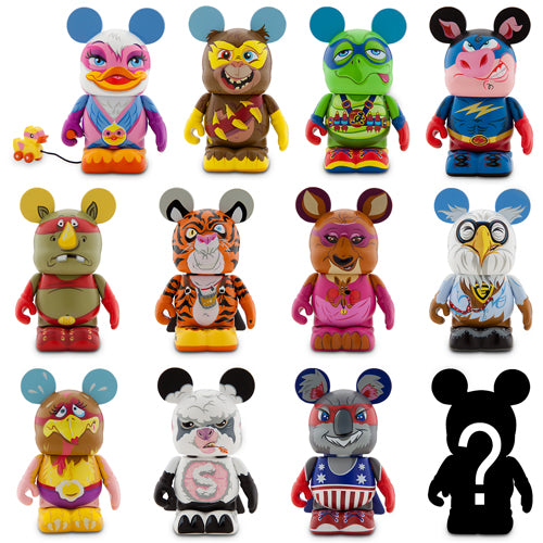 Disney Vinylmation Zooper Heroes Blind Box - Collectible Disney Character Figures for Kids & Adults - Perfect for Gifts, Display, and Disney Fan Collections