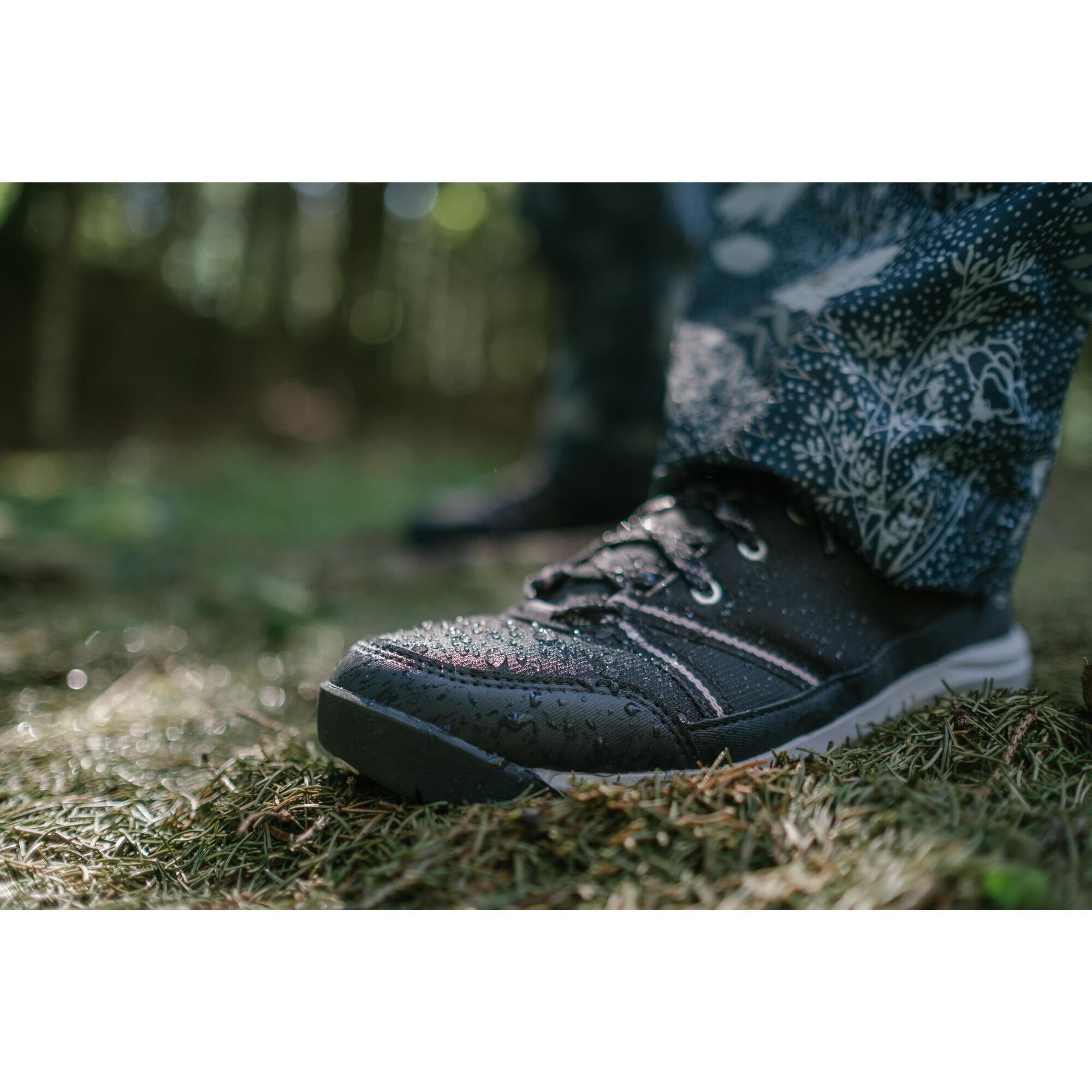 Quechua Women's Waterproof Hiking Boots NH100 Mid WP - Lightweight Trekking Shoes for Outdoor Adventures, Trail Running & Camping