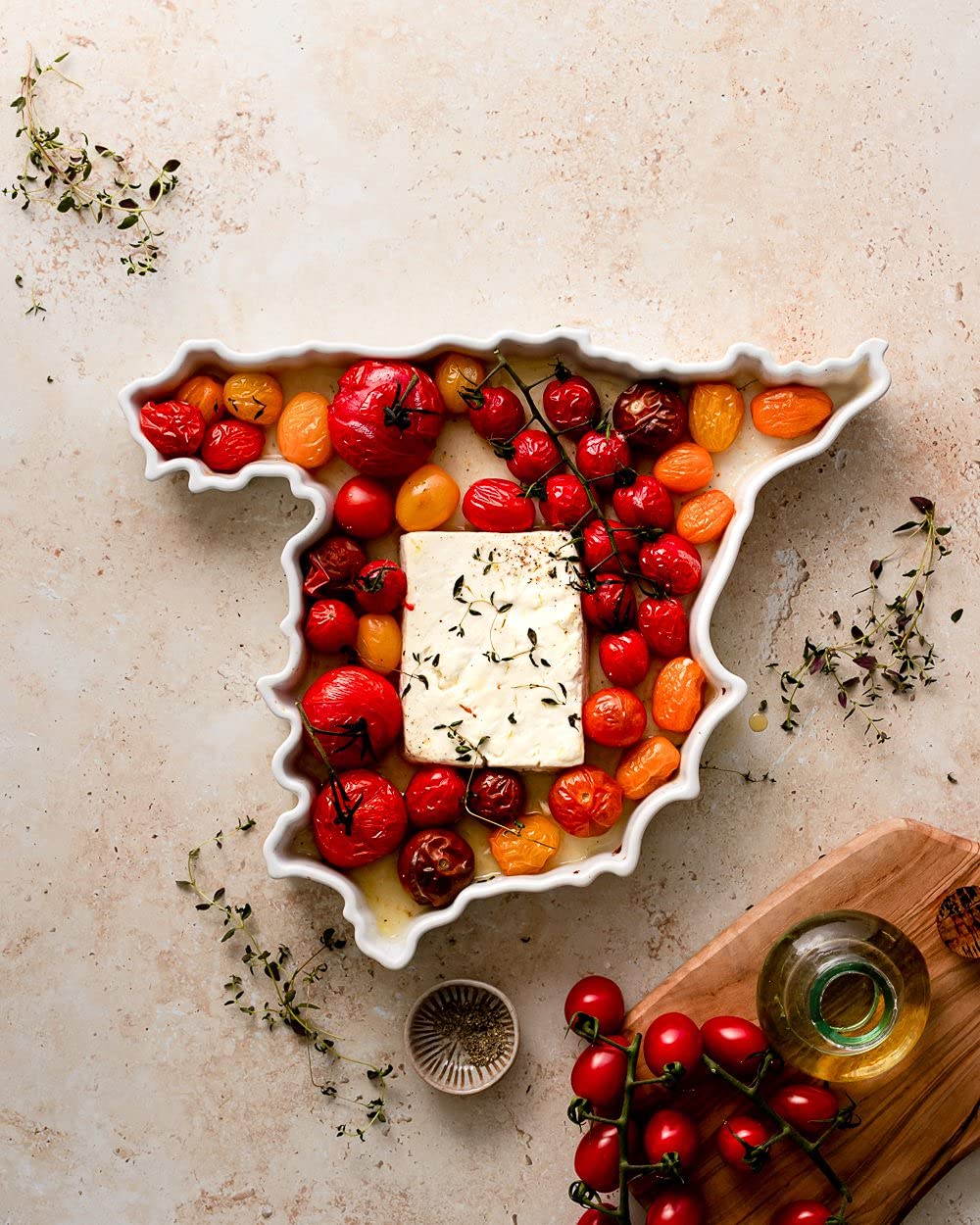 Spain Shaped Baking Dish - Porcelain Serving Platter & Decorative Tray | Oven, Microwave & Dishwasher Safe Bakeware | Perfect for Tapas, Paella & Spanish-Themed Parties