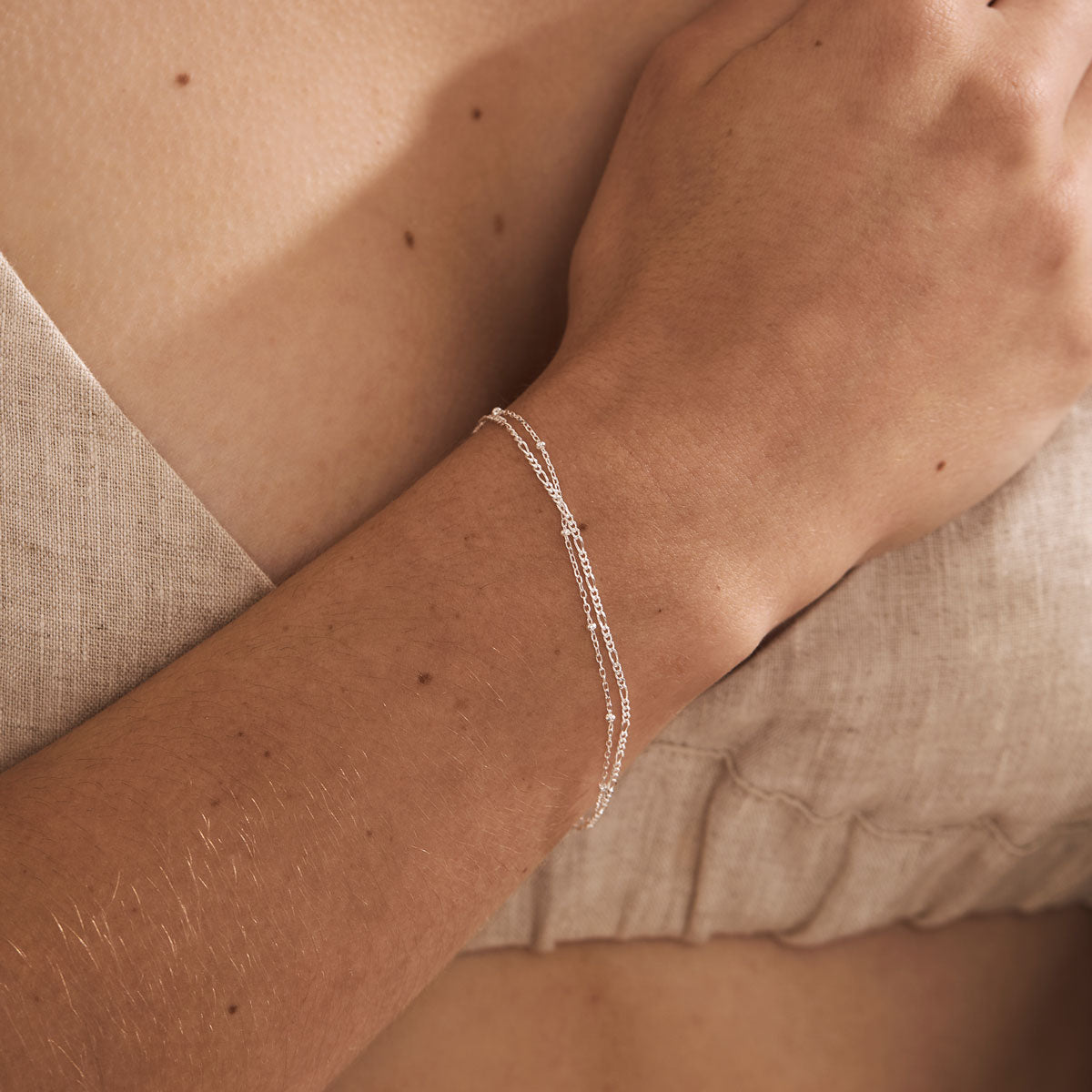 Elegant Twin Chain Bracelet for Women - Trendy Layered Gold & Silver Cuff Bangle - Perfect for Casual Wear, Parties & Gifts