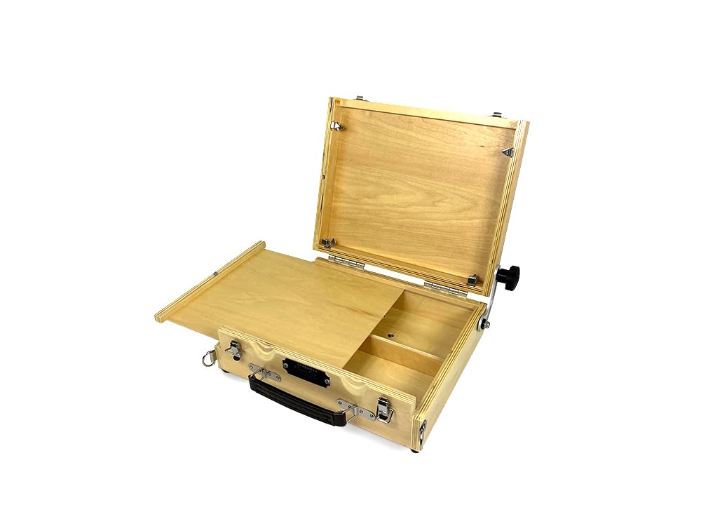 Guerrilla Painter 8x10 Cigar V 4.0 Pochade Box - Portable Artist Paint Box for Plein Air Painting, Beige | Perfect for Outdoor Sketching & Oil Painting