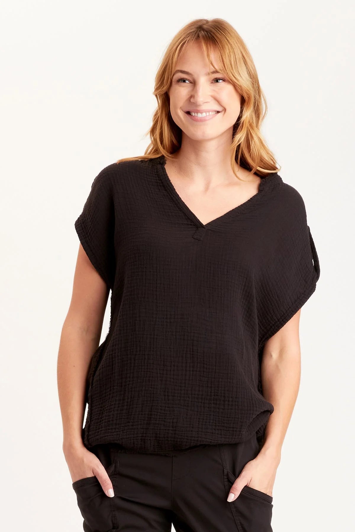 Favreau Top Black - Stylish Women's Fashion Blouse for Casual Wear, Office & Evening Outfits
