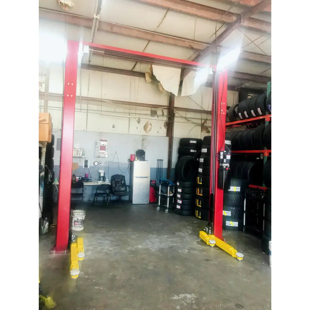 Challenger VLE10 10K Versymmetric Car Lift - Heavy Duty 2 Post Auto Lift for Home Garage & Professional Workshop - Perfect for Vehicle Maintenance, Tire Changes & Detailing