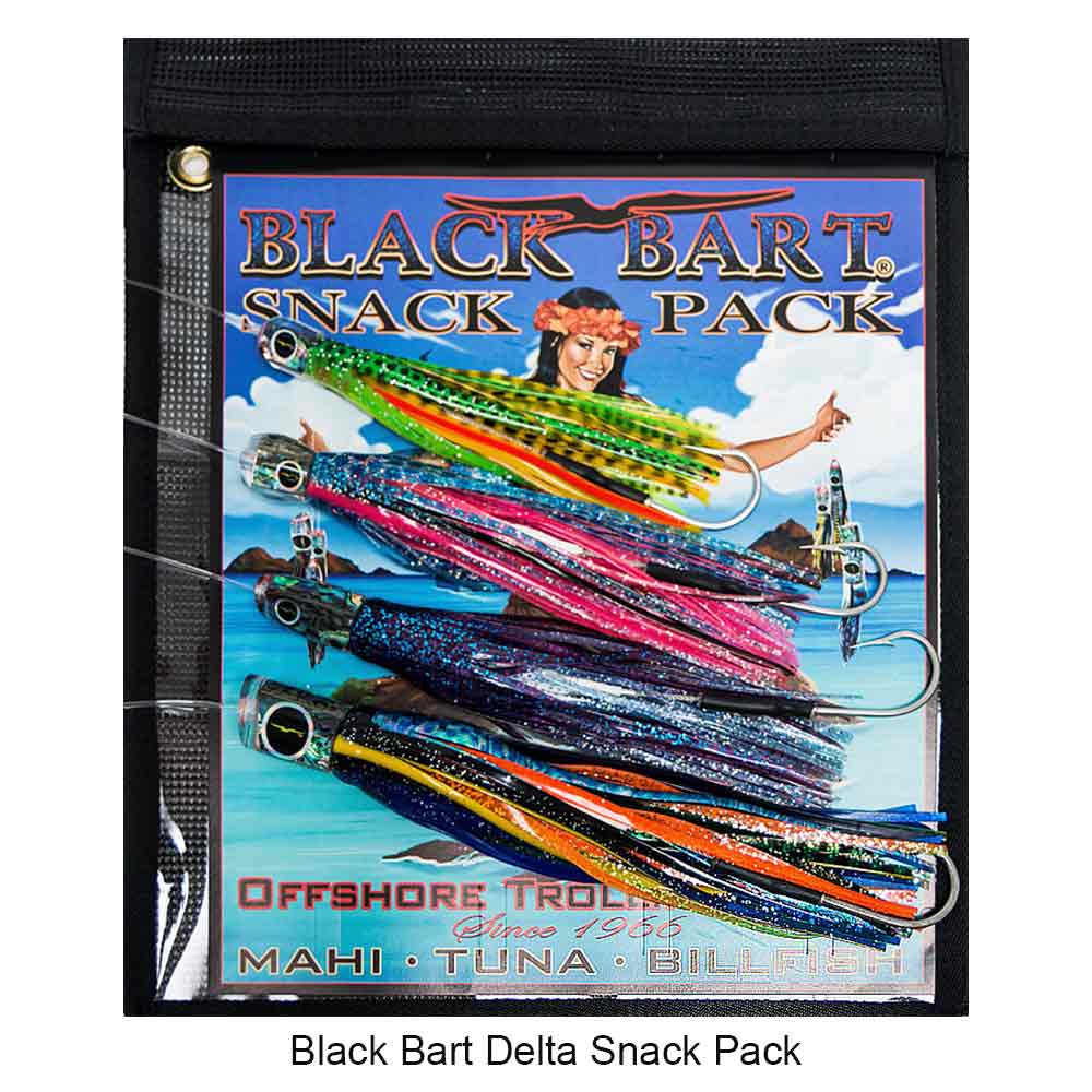 Black Bart Delta Snack Pack Offshore Lure Kit - Premium Saltwater Fishing Lures for Tuna, Marlin & Mahi Mahi - Perfect for Deep Sea Fishing & Sportfishing Adventures